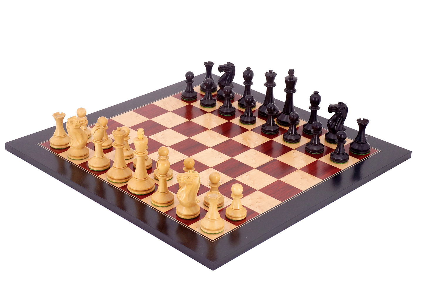 Padauk / Birdeye Maple Wooden International Chess Board